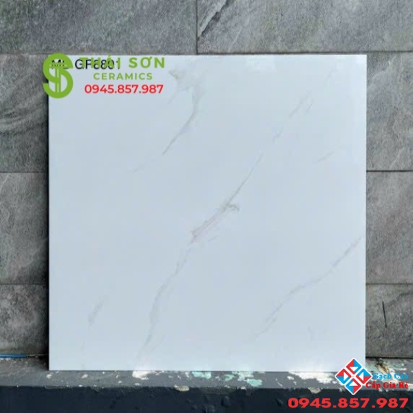 Gạch lát nền 80x80 trắng mây mờ viglacera cao cấp