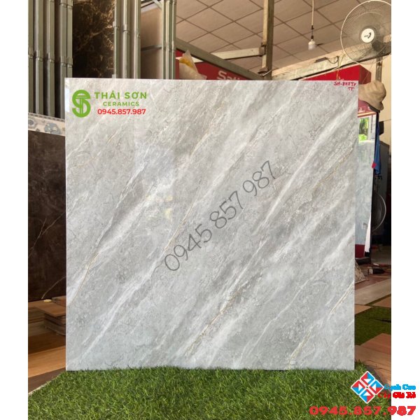 Gạch lát nền phòng ngủ 80x80 bóng kính