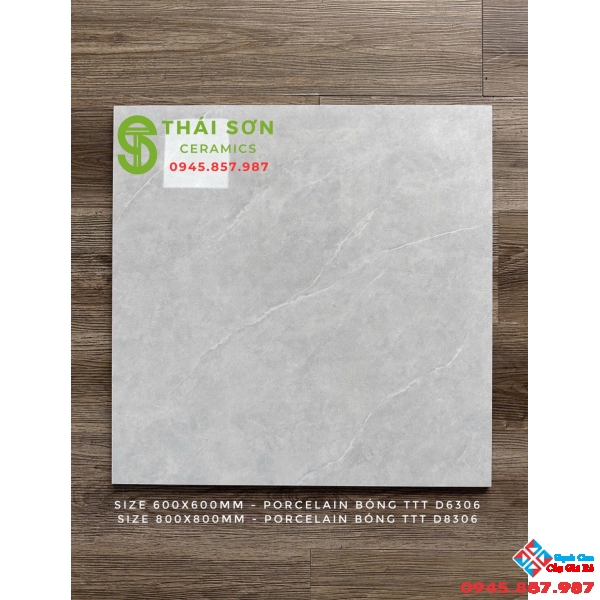 Gạch Takao bóng kính 80x80 màu xám vân lát nền nhà phòng khách