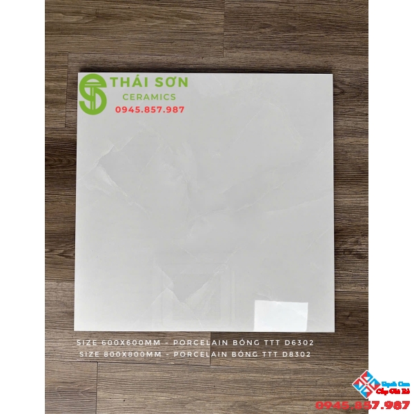 Gạch Takao bóng kính 80x80 màu xám vân đá 