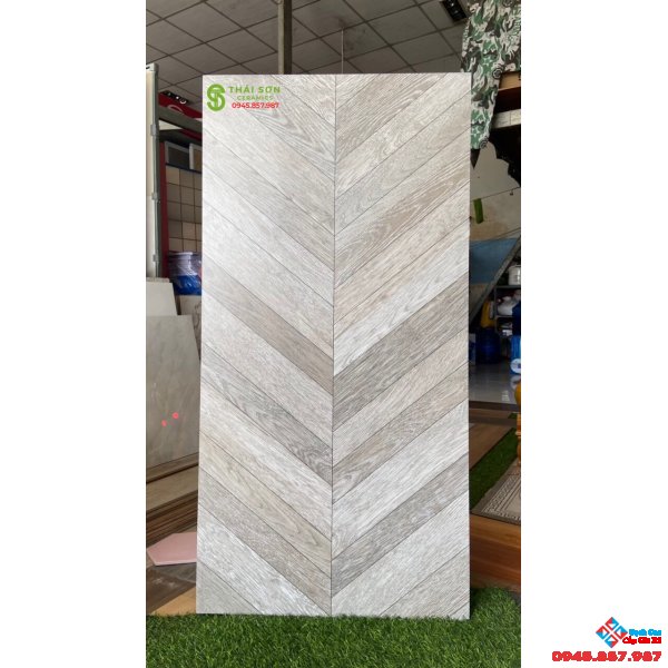 Gạch giả gỗ mờ 60x120 cao cấp ấn độ ghép sương cá