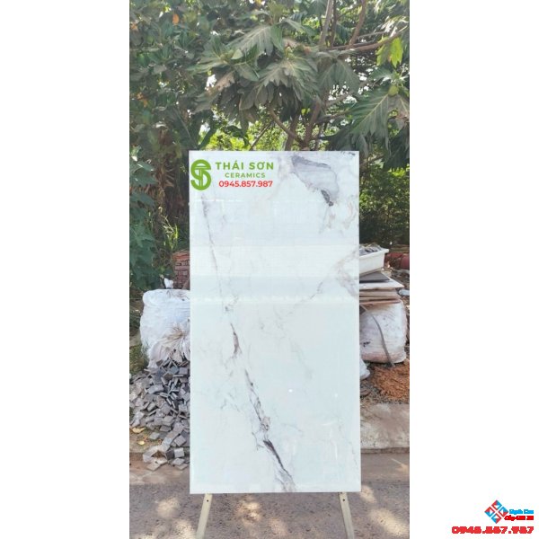 Gạch 60x120 bóng kiếng lót sàn ấn độ giá rẻ Củ Chi