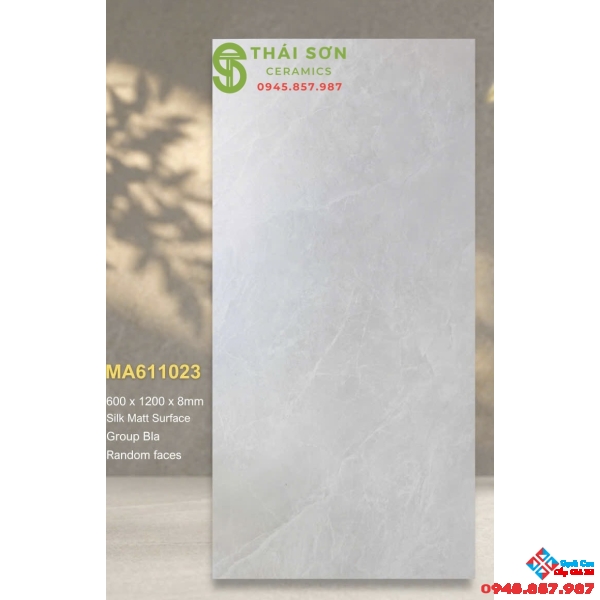 Gạch lát nền 60x120 apodio mờ mịn màu xám nhạt cao cấp