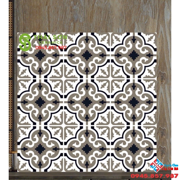 Gạch bông lát nền 60x60 mờ hiệu ứng sang trọng