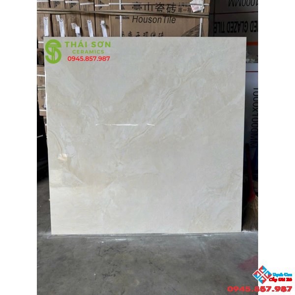 Gạch lát nền ấn độ màu vàng 120x120 bóng kiếng