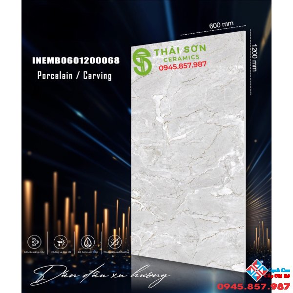 Gạch bóng kiếng ốp lát nhập khẩu 60x120 ấn độ Bình Phước