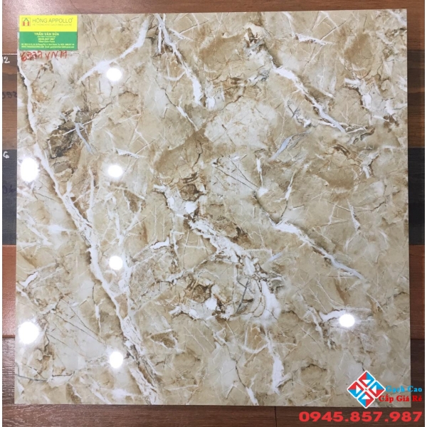 Gạch bóng kiếng 60x60 vàng vân đá