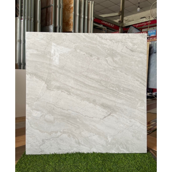 Gạch lót nền bóng kiếng 80x80 vân xám giá rẻ