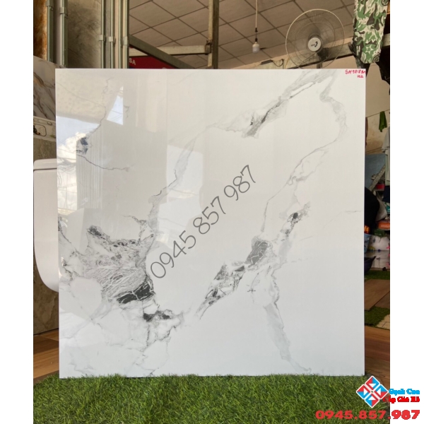 Gạch lát nền vân đá 80x80 bóng kiếng cao cấp