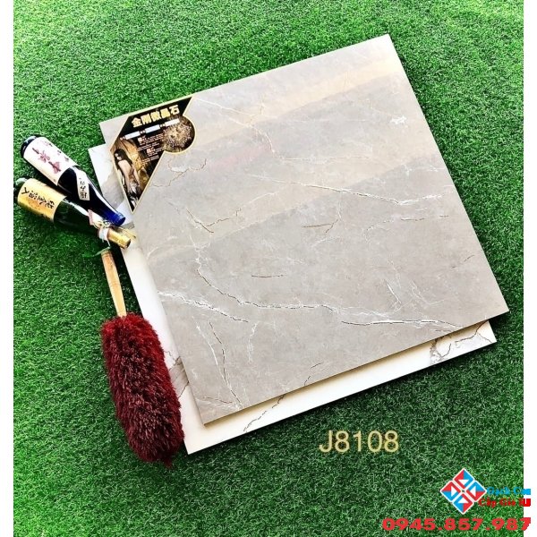 Gạch lát nền 80x80 trung quốc vân xám khắc kim