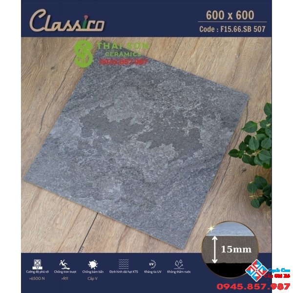 Đá nhám sần 60x60 lát nhà để xe tầng hầm cao cấp