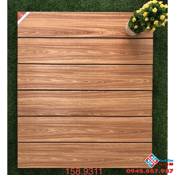Gạch giả gỗ 15x80 màu gỗ đỏ giá rẻ