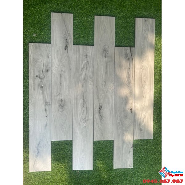 Gạch giả gỗ trung quốc 15x90 vân xám mới nhất