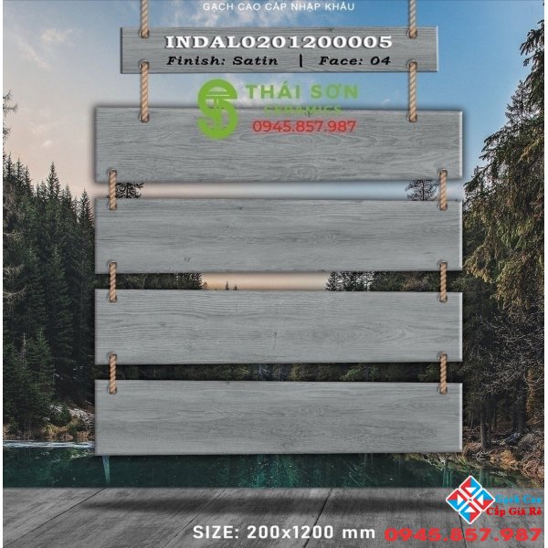Gạch giả gỗ nhập khẩu 20x120 vân xám cao cấp giá rẻ