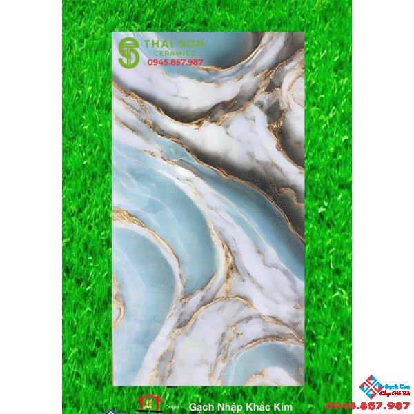 Gạch ốp lát khắc kim vàng 60x120 đồng chất trung quốc