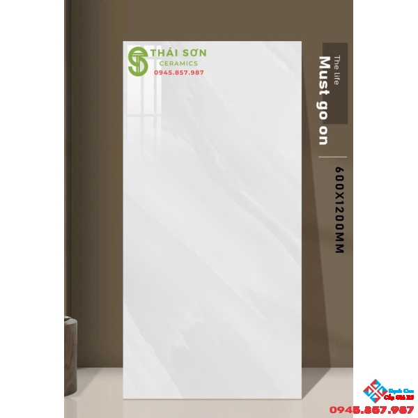 Gạch lát nền 60x120 xám vân bóng kiếng ấn độ