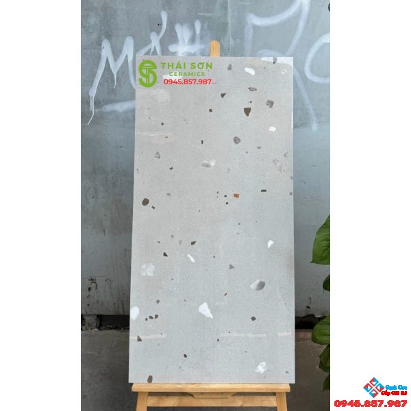 Gạch lát nền 60x120 bóng kiếng tezzazzo mới nhất