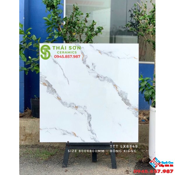 Gạch bóng kiếng lót sàn 80x80 cmc cao cấp tại Tân Phú
