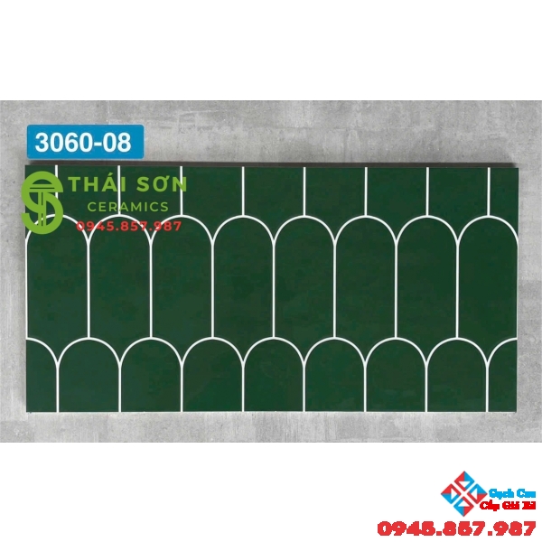 Gạch trang trí màu xanh 30x60 men bóng nhập khẩu lông vũ