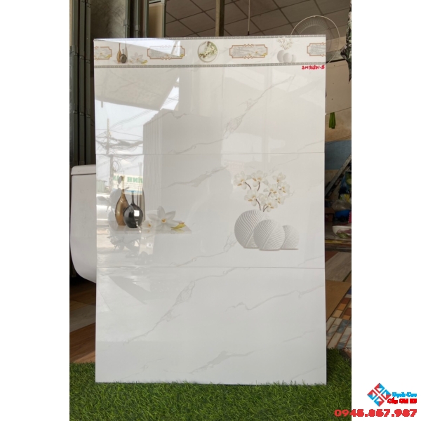 Gạch bóng kiếng 30x60 trắng mây giá rẻ