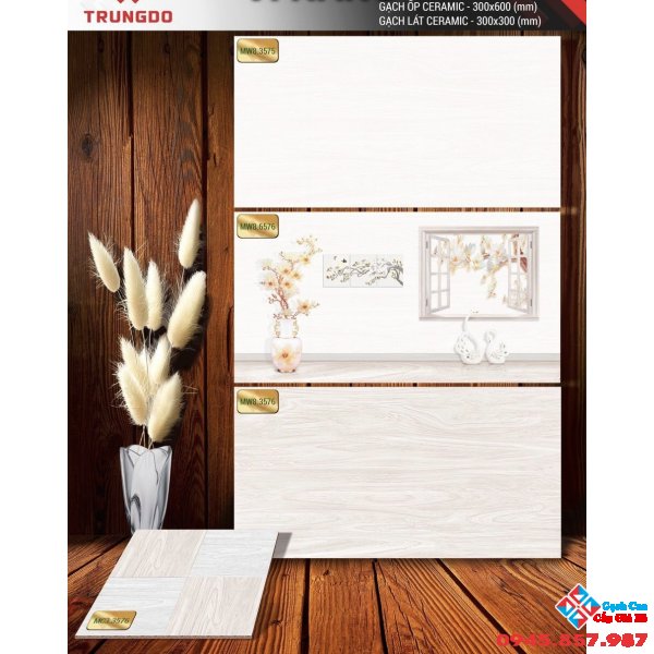 Gạch ốp tường ngang 30x60 men matt