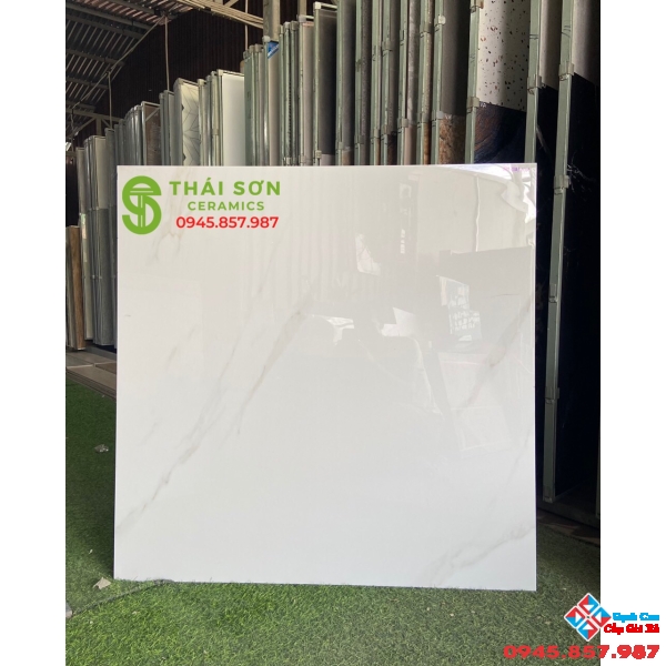 Gạch 100x100 ấn độ trắng bóng