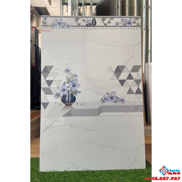 Gạch 30x60 ốp tường trắng vân mây