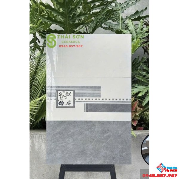 Gạch ốp tường 30x60 hà thanh bóng kiếng bộ đậm nhạt màu xám ghi
