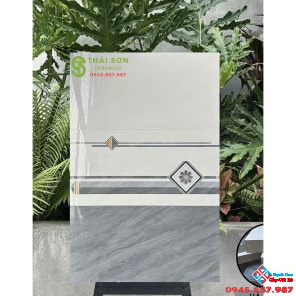 Gạch ốp tường 30x60 hà thanh bóng kiếng bộ đậm nhạt xám vân đá
