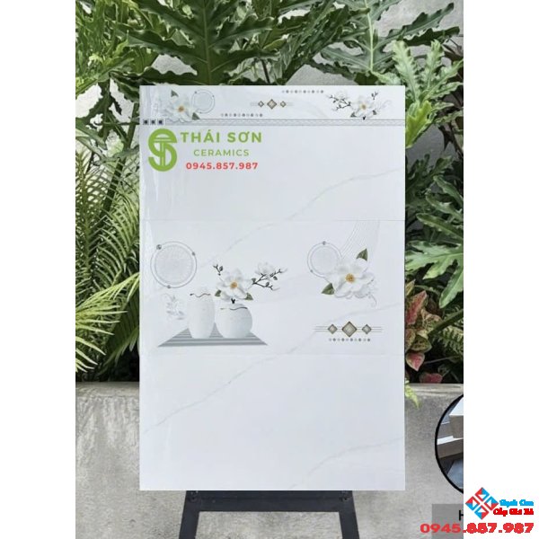 Gạch ốp tường 30x60 hà thanh bóng kiếng trắng khói cao cấp