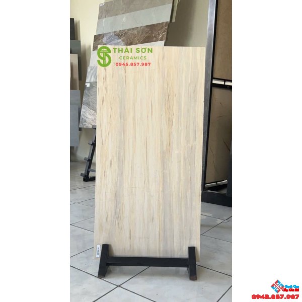 Gạch ốp tường 40x80 trung quốc màu vàng kem nhạt