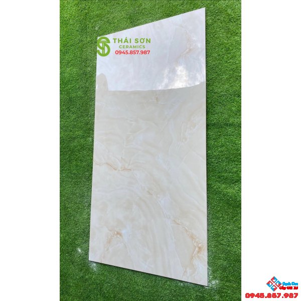 Gạch ấn độ vân đá vàng siêu bóng kiếng 60x120 lát nền cao cấp