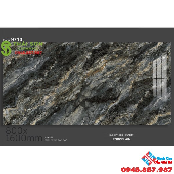 Gạch 80x160 lát nền vân đá cẩm thạch siêu bóng