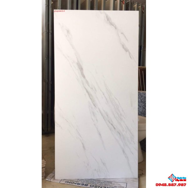 Gạch đá mờ ý mỹ 60x120 trắng mây