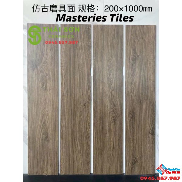Gạch giả gỗ trung quốc 20x100 lát nền phòng khách