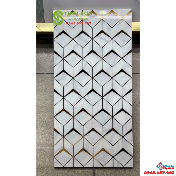 Gạch 30x60 trung quốc nhũ vàng trang trí cao cấp Gò Vấp