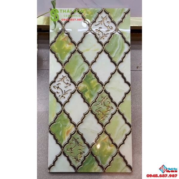 Gạch 30x60 trung quốc khắc kim vàng cao cấp