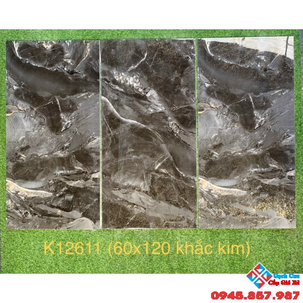 Gạch trung quốc 60x120 xám ánh kim vàng