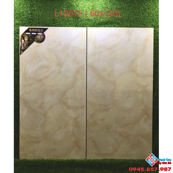 Gạch 60x120 vân đá vàng bóng kiếng