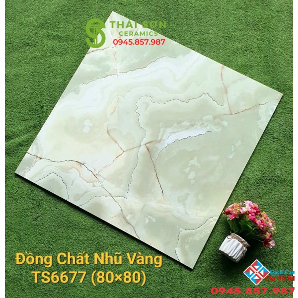 Gạch lát nền trung quốc ánh kim đá đồng chất 80x80