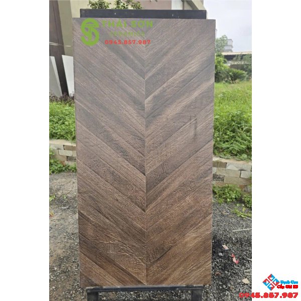 Gạch vân gỗ xương cá 60x120 ấn độ matt caving