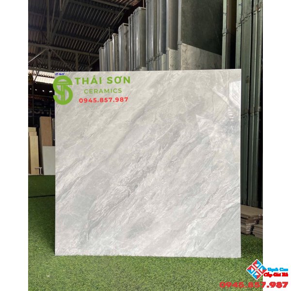 Gạch 80x80 vitto lót sàn phòng khách màu xám cao cấp