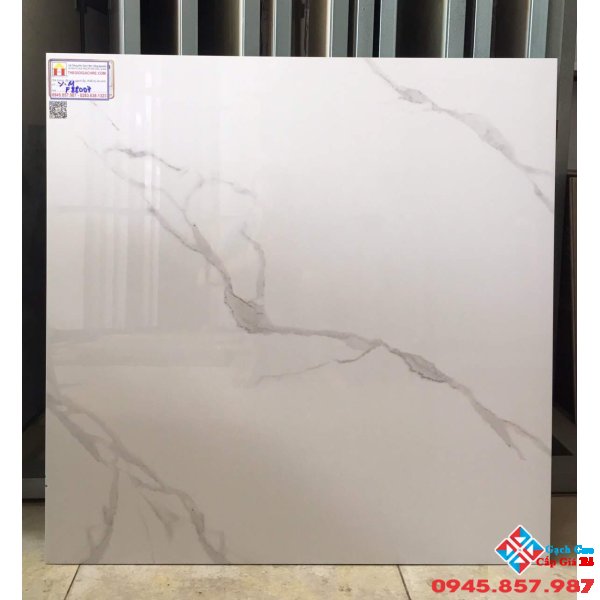 Đá lát nền 80x80 trắng mây ý mỹ 88007