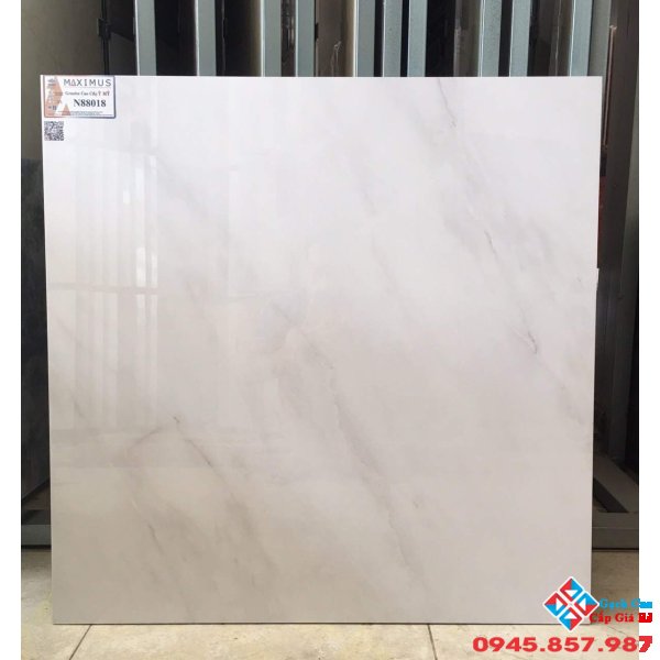 Đá bóng kiếng ý mỹ 80x80 trắng xám 88018