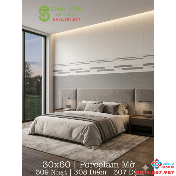 Gạch cmc matt mờ bộ đậm nhạt 30x60 mới nhất