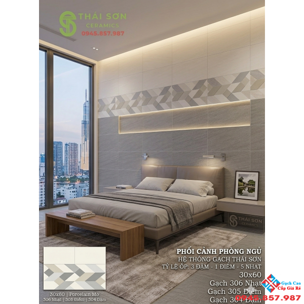 Gạch cmc matt mờ 30x60 màu xám bộ đậm nhạt 